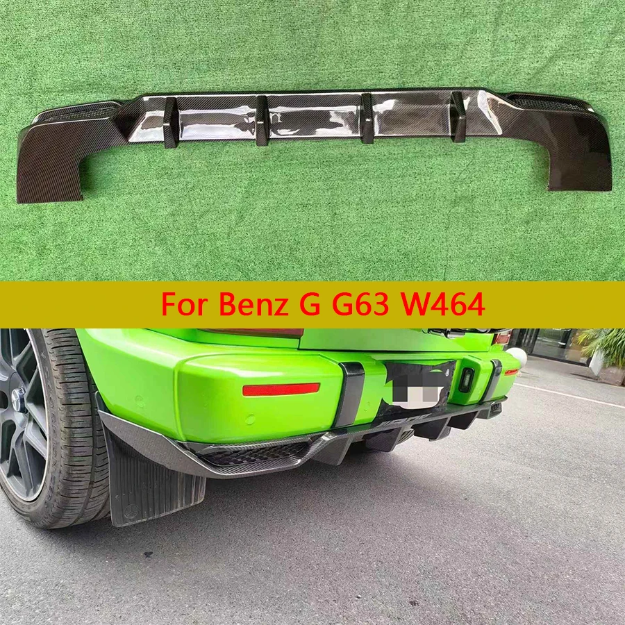 

For Mercedes Benz G Class W464 G63 2018-20123 Carbon Fiber Back lip Diffuser Car Rear Bumper Diffuser Rear Spoiler