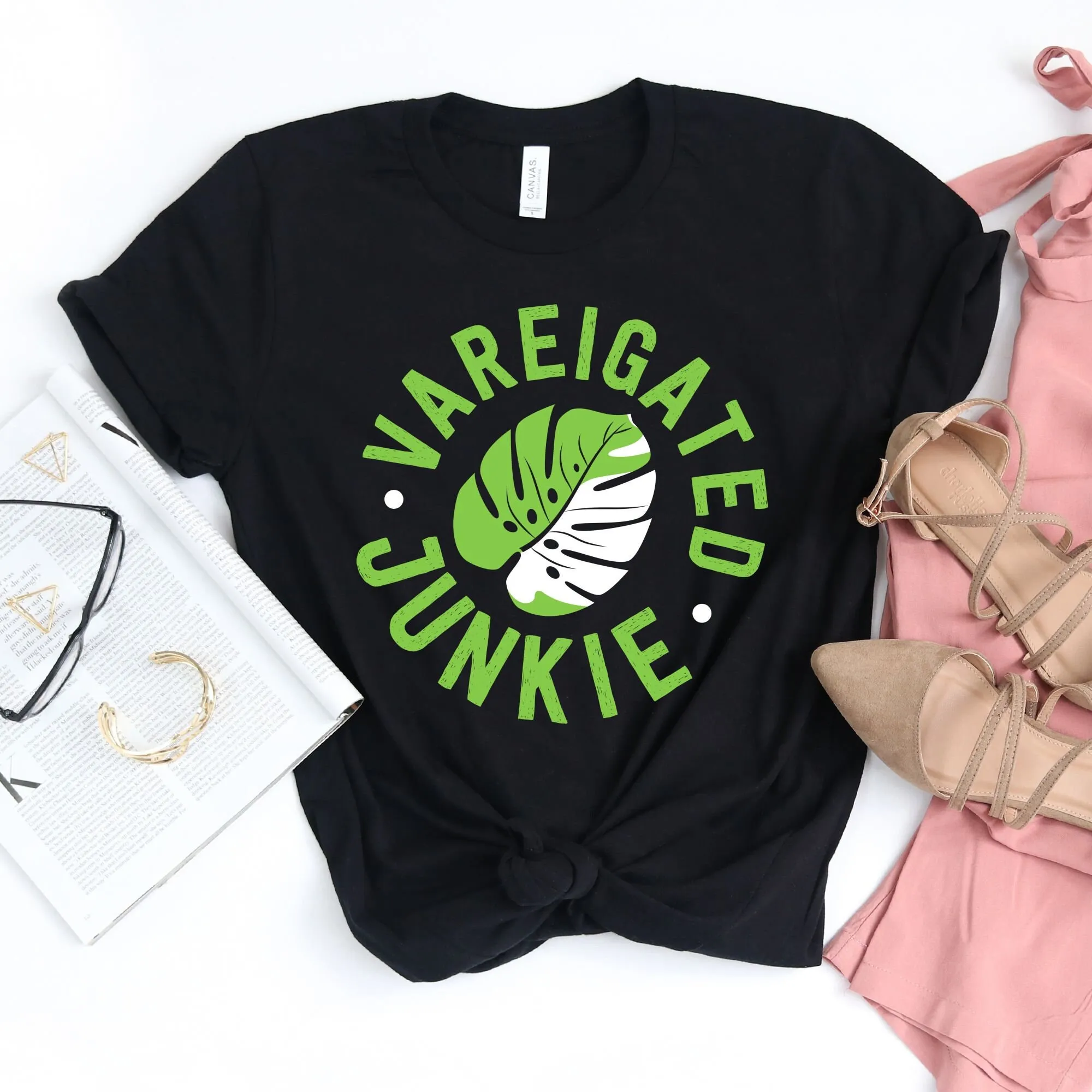 

Vareigated Junkie T Shirt Crazy Plant Lady Mama Mom Garden Of Plants