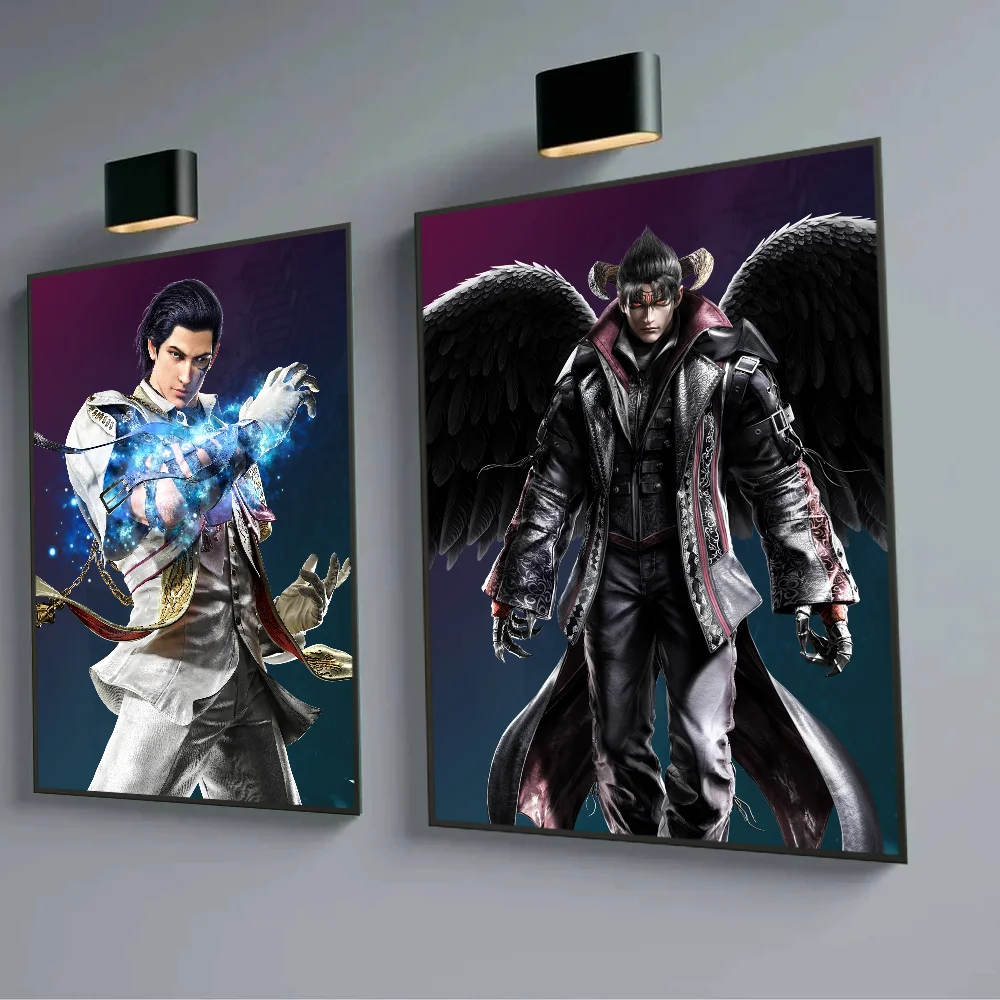 Japanese Game Tekken 8 Poster Sticky Wall Art Printing Waterproof Home Living Bed Room Garage Bar Aesthetic Decor