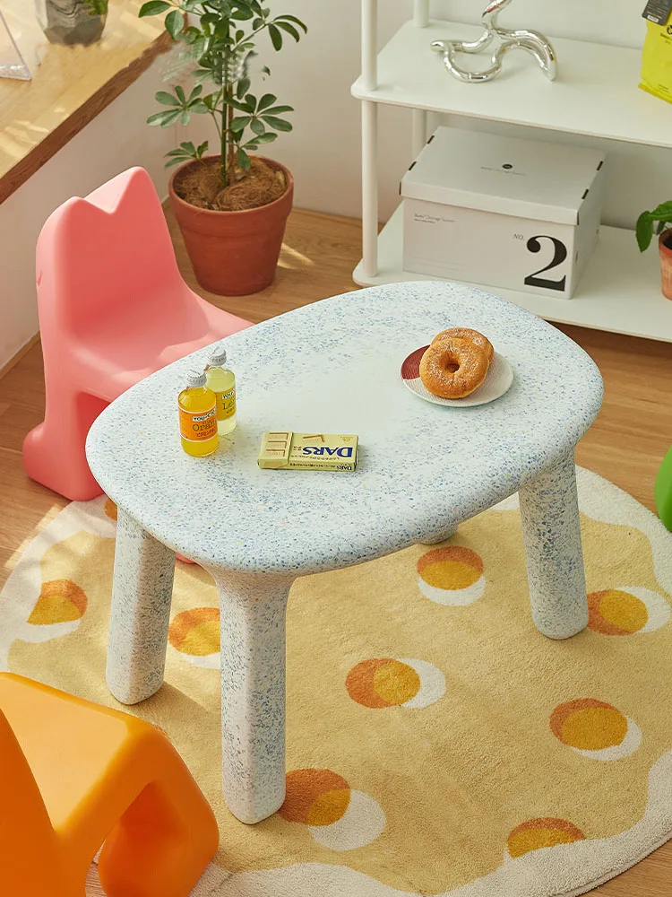 Nordic Children's Learn Table Decoration Children's Room Small Household Plastic Simple Writing Desk Kindergarten Read Table