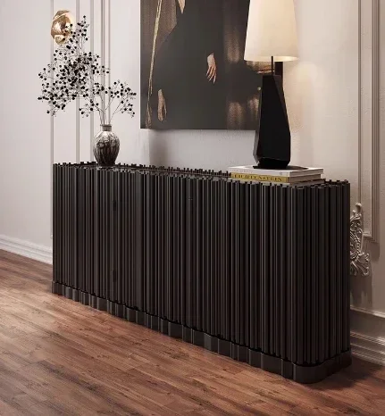 A Stainless steel multi-functional art side cabinet wall decorative cabinet partition locker customization