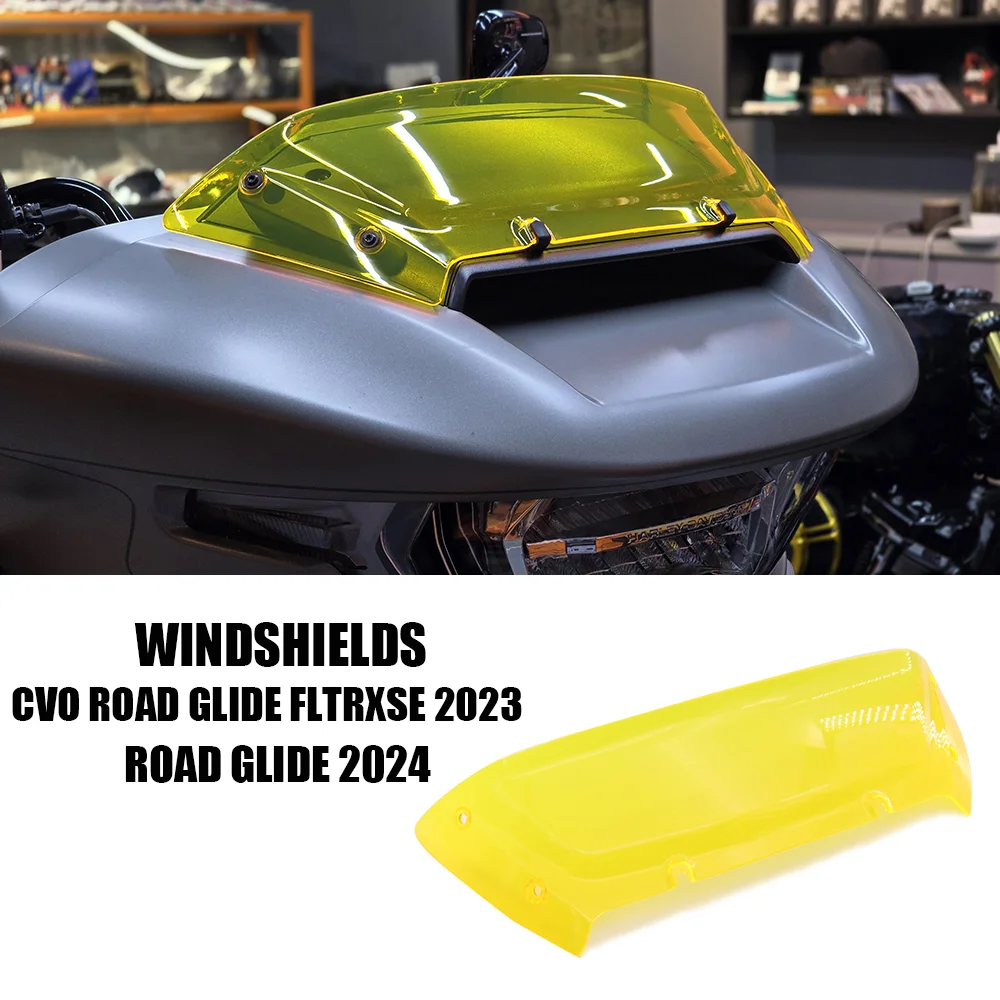 

Motorcycle Accessories Windshields TOURING For Harley Road Glide 2024 FLTRXSE 2023 CVO 121 117 CVO Road Glide Wind Deflector