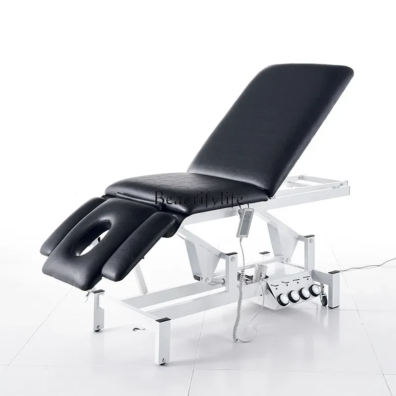 Electric beauty bed chiropractic massage physiotherapy massage bed lift