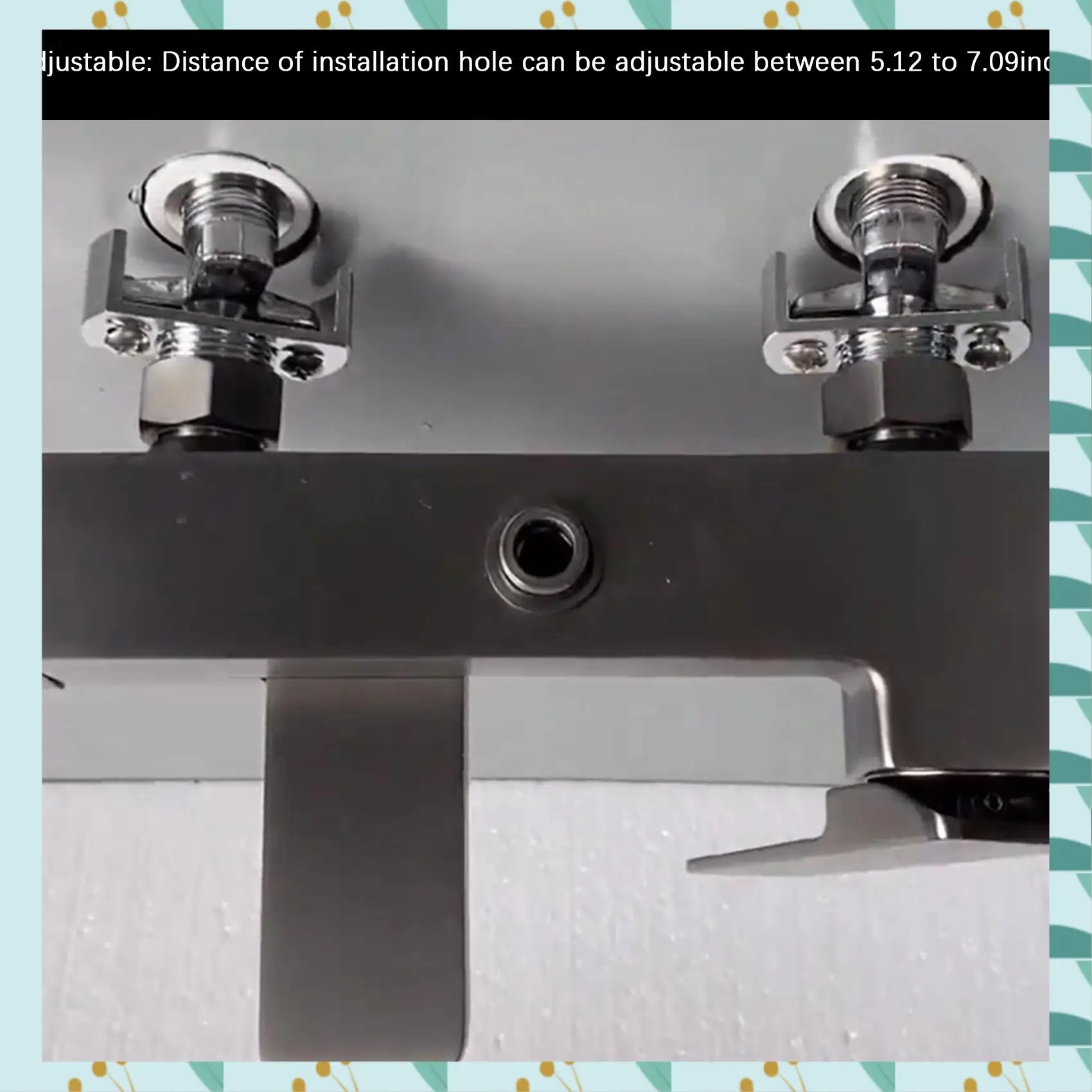 

A71P Adjusting The Angle Of Intake Pipe Copper Shower Head Angled Curved Foot Eccentric Screw Corner Faucet Accessor