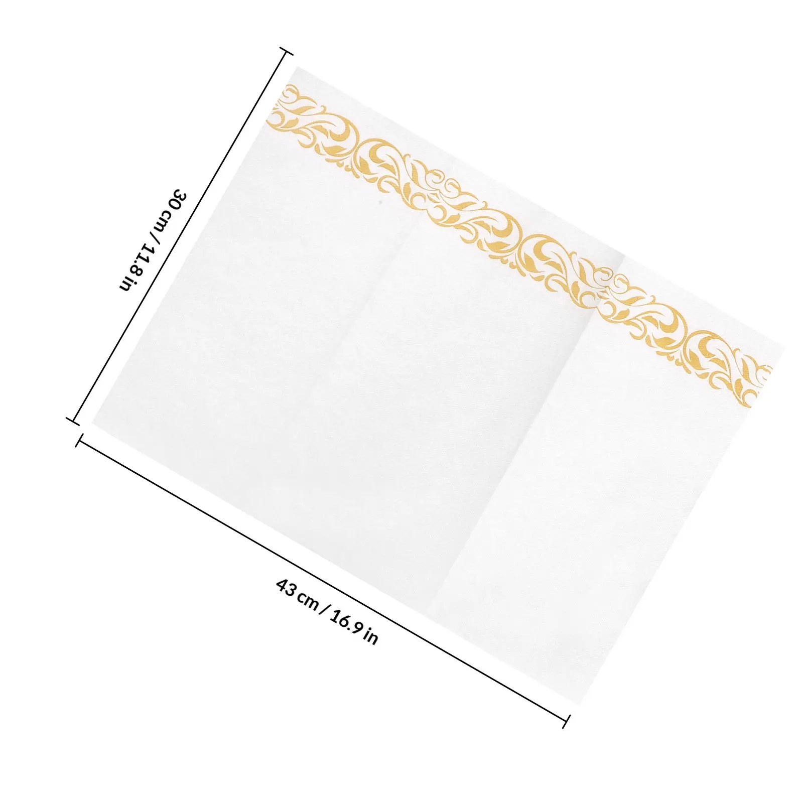 25Pcs Household Napkins Paper Tabletop Supplies Decorative Party Use Kids Birthday Festive Golden Napkins Holiday Supply