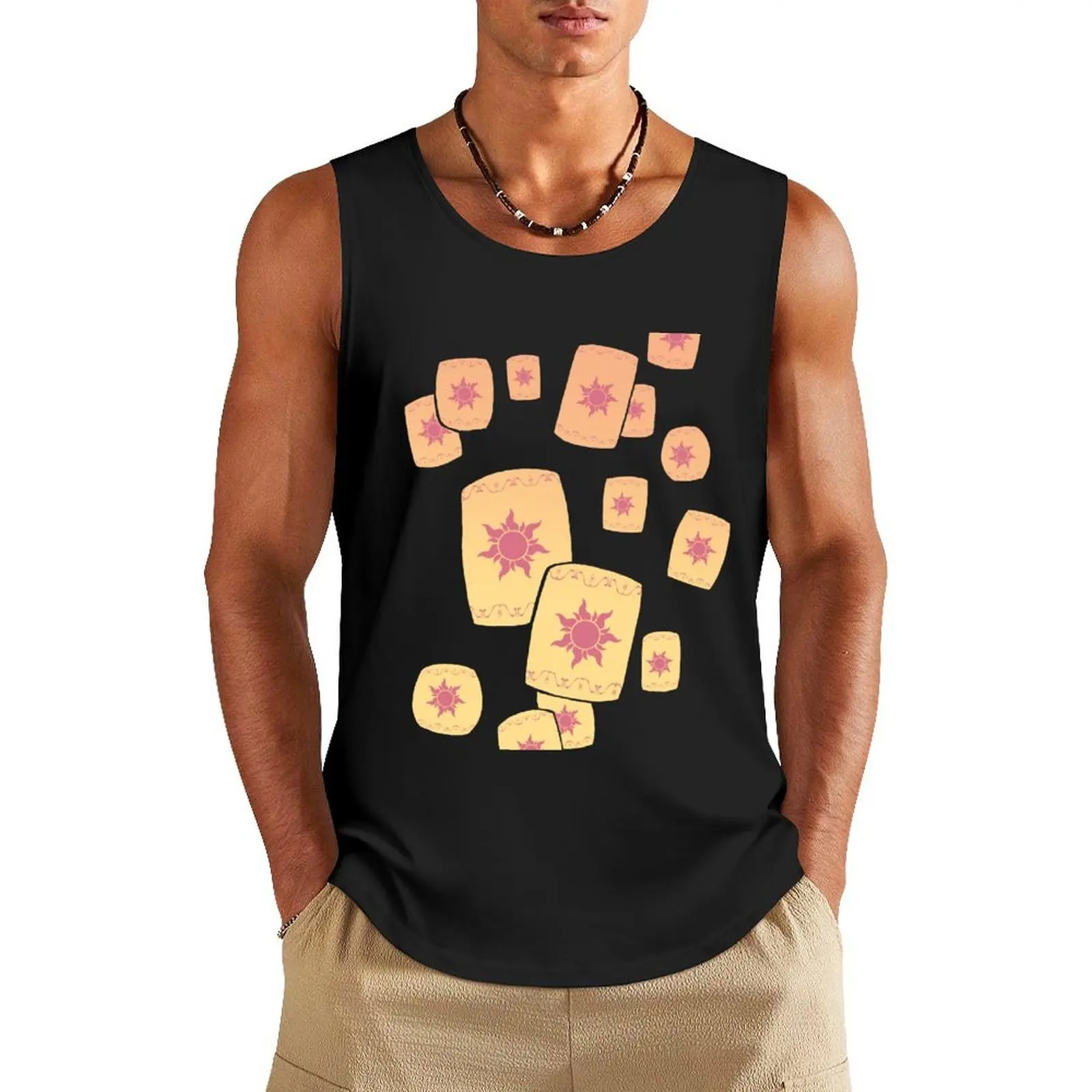 

Floating Lanterns Gleam Tank Top mens clothing men clothings