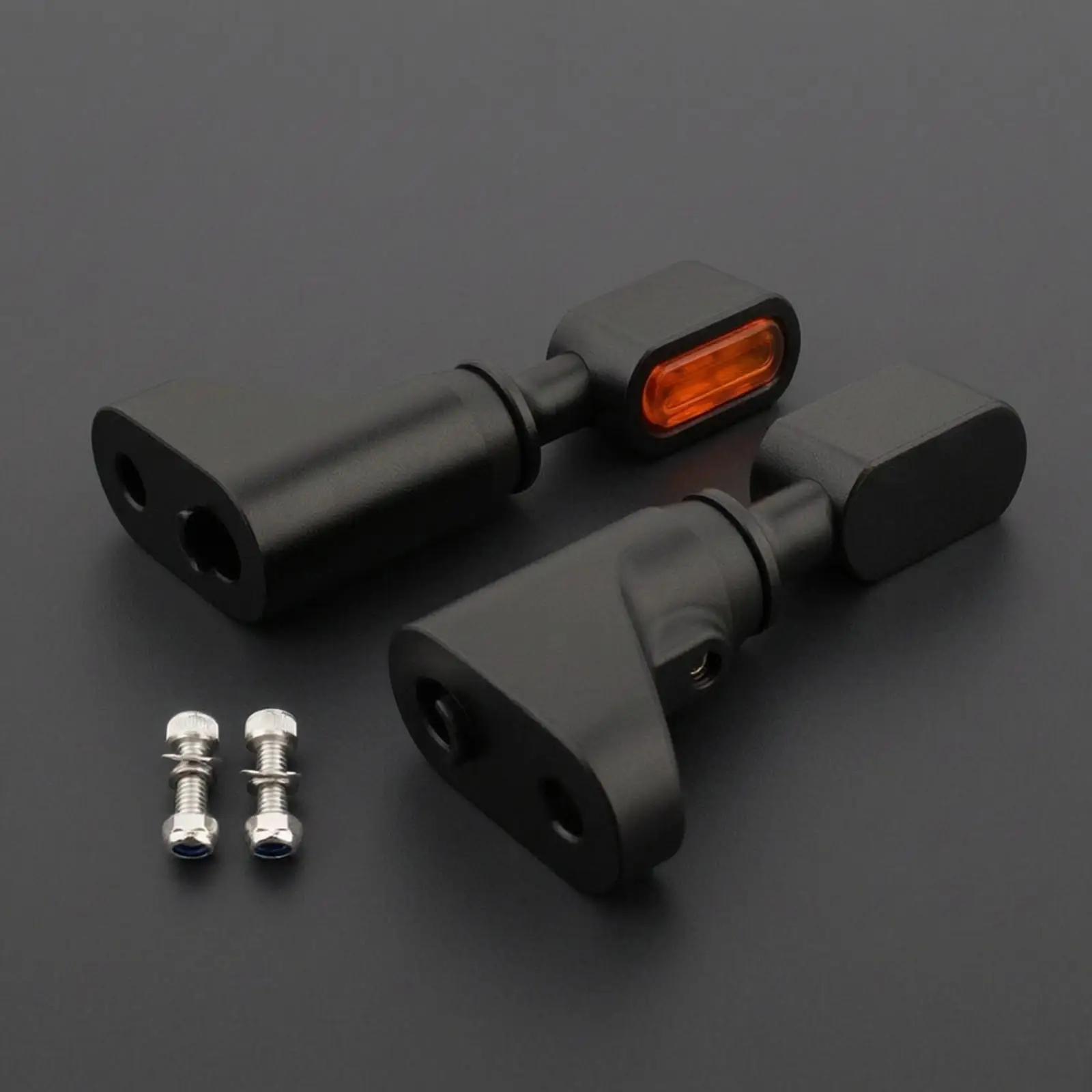 Motorcycle Turn-Light Mounting Bracket Aluminum Alloy Turn-Light Bracket Low-Profile for Custom Motorcycle Builders