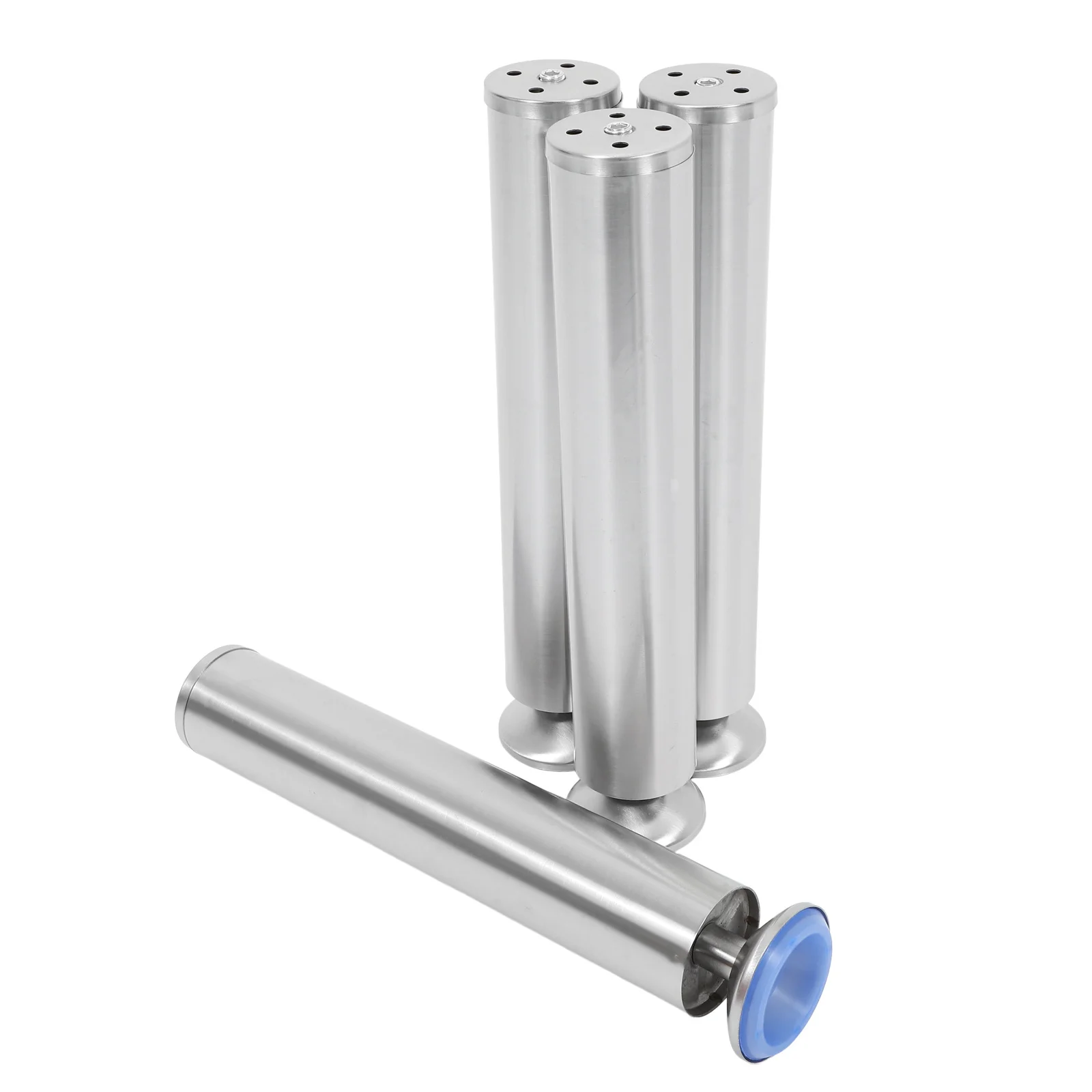4Pcs Heavy-Duty Stainless Steel Furniture Leveler Legs Adjustable Feet for Cabinet Table Chair Bookshelf Anti-Slip Solid Build