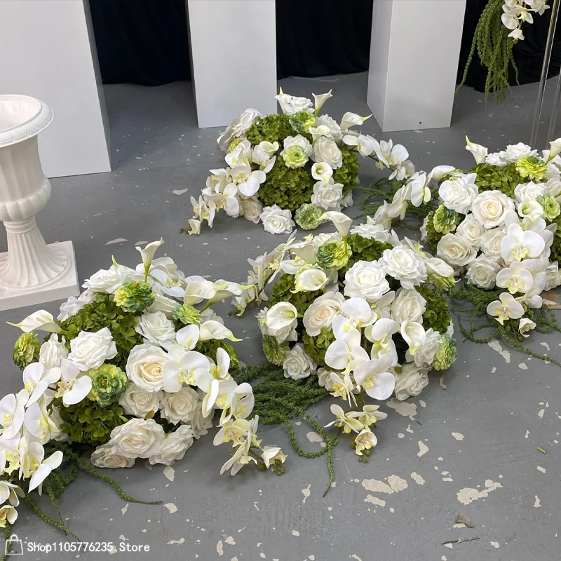 Künstliche Rosen-Orchideen-Tischdekoration Blumenball Hochzeitsfeier-Dekoration Blumenarrangement Tischdekoration für Zuhause und Veranstaltungen – Detail 3