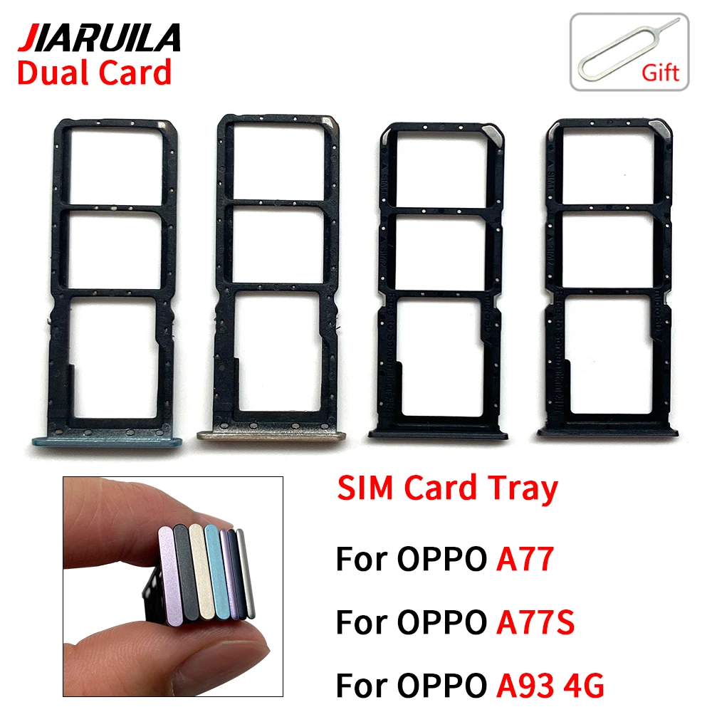 

Для Oppo A77 A77S A93 4G лоток для SIM-карты, держатель слота, разъем адаптера, запасные части, замена