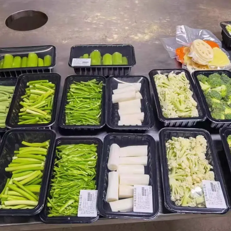 Automatic fresh-keeping lunch box packaging machine sealing machine fast food box takeaway braised flavor modified duck