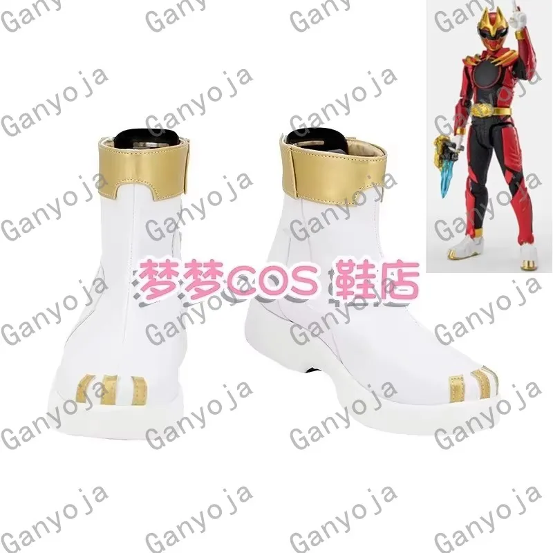 

Super Sentai No.1 Sentai Gozyuger GozyuWolf Cosplay Costume Shoes Handmade Faux Leather Shoes Boots