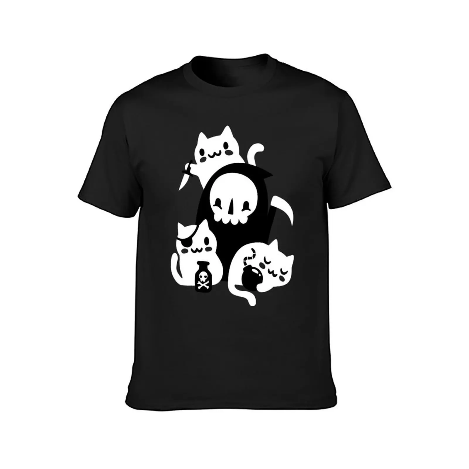 Death's Little Helpers T-Shirt oversized customs design your own sweat cute tops Men's cotton t-shirt