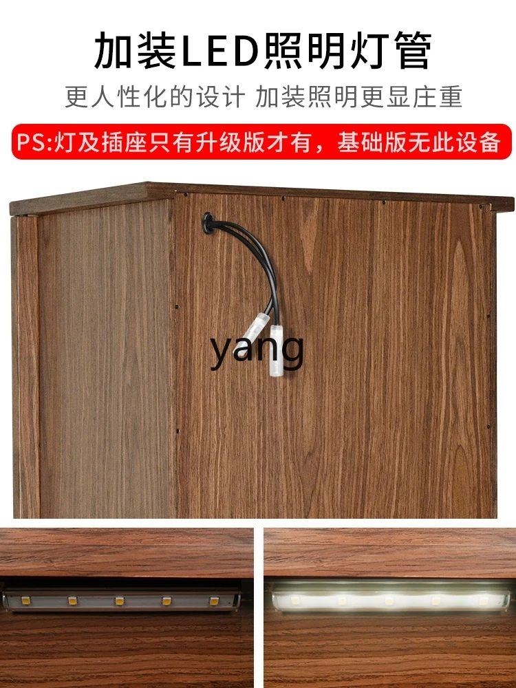 CX Wall-Mounted Simple Wall Cupboard Solid Wood Guanyin Altar Home Shrine God of Wealth Home