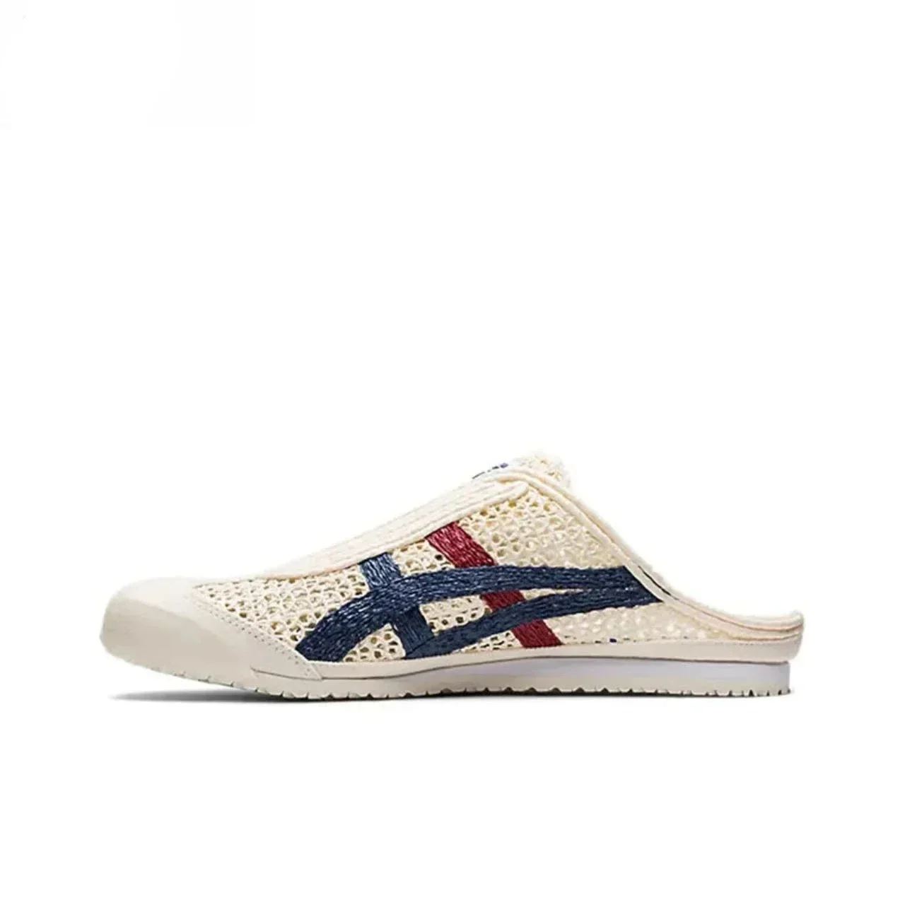 Onitsuka Tiger MEXICO 66 Sabot Hollow Slip-on Slippers Breathable and Lightweight Low-top Semi-slippers Unisex