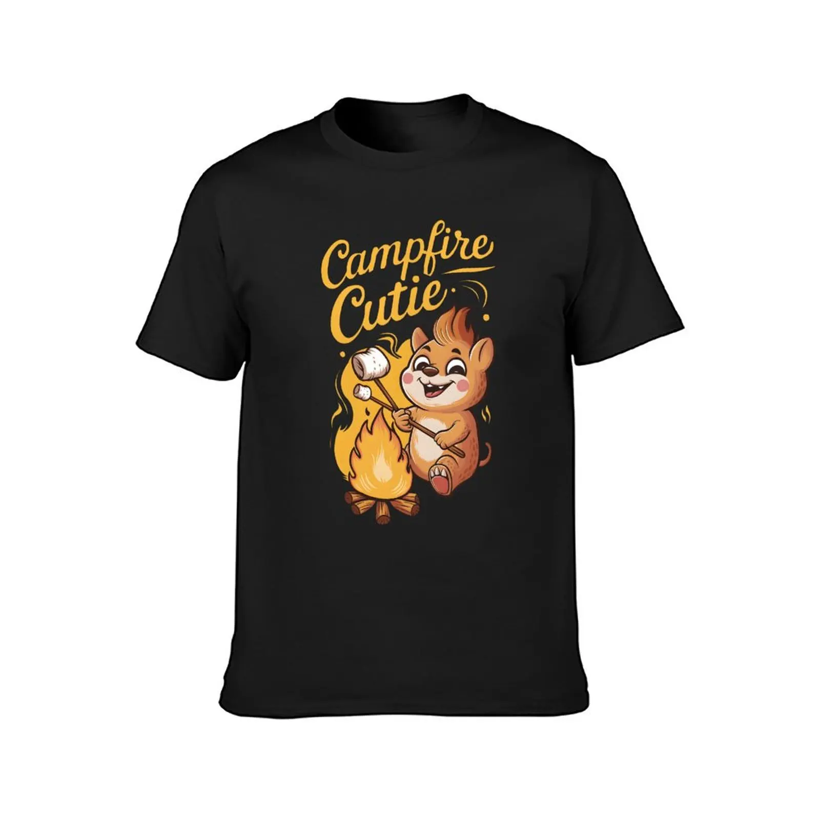 Campfire Cutie T-Shirt boys whites Aesthetic clothing mens cotton t shirts