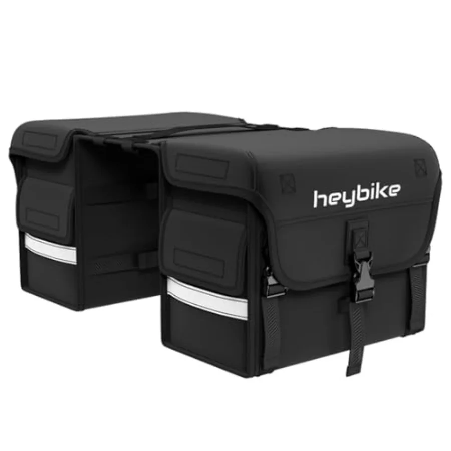 

Bike Saddlebag Rack Pannier Bag with 2 Large Side Pockets for Electric Bike Durable Waterproof Design for Urban Commuting Mount