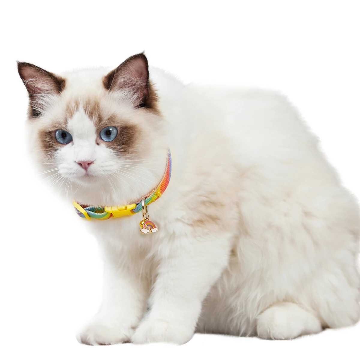 Nur süßes Katzenhalsband für Kätzchen und Welpen, Haustierhalsband mit Anhänger, Glocken, bedrucktem Muster, trendigem, verstellbarem, dekorativem Halsring – Detail 3