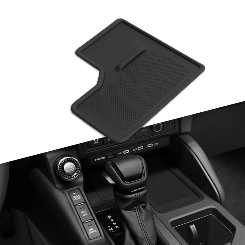 

Center Console Wireless Charging Mat for Toyota Prado Land Cruiser LC250 2024 Anti-Slip Silicone Pad Accessories LHD RHD