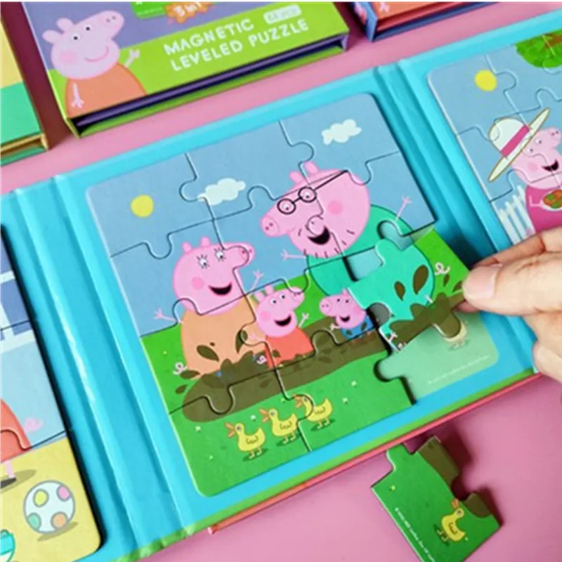 

Anime Peppa Pig Children's Cartoon Jigsaw Puzzle Kawaii Cartoon My Little Pony Baby Boy and Baby Girl Early Education Toys Gift