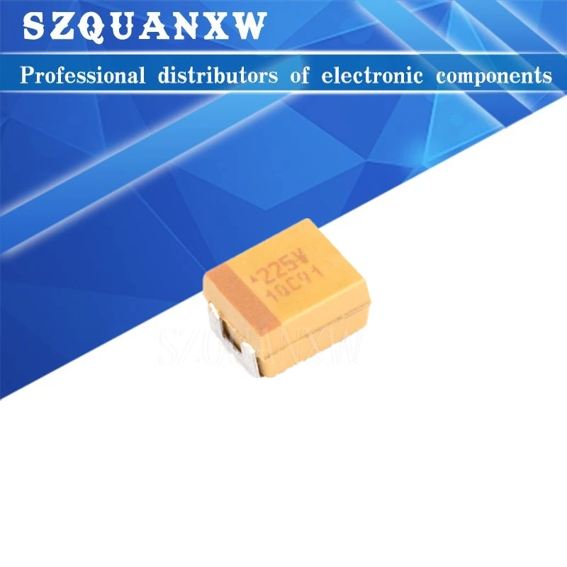 10pcs Type B 1UF 4.7UF 10UF 47UF 100UF 220UF Tantalum Capacitor 4V 6.3V 16V 20V 25V 35V 50V 3528 1210 227 476 107 475 106 105