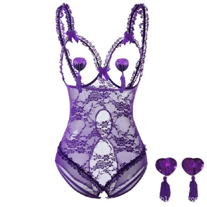 Плюс размер порно с открытой грудью и вырезами с открытой попкой обтягивающее боди для взрослых секс-эротическая униформа женский топ сексуальный прозрачный наряд