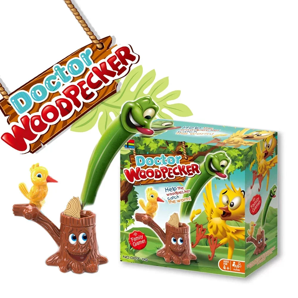 Children's tabletop games, woodpecker puzzles, insect catching games, parent-child interactive multiplayer toys, Christmas gifts