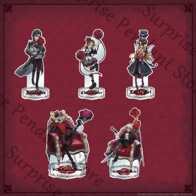 لعبة IdentityV Ambitus على الطراز القوطي مقهى Ithaqua Richard Sterling فتاة صغيرة من الأكريليك شارة لافتة واقفة مستوى مظهر عالي