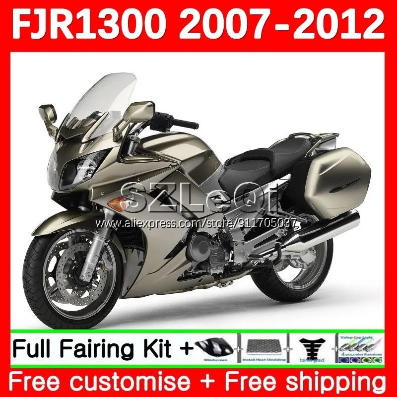 FJR1300A For YAMAHA FJR 1300 A C FJR1300 champagne 07 08 09 10 11 12 147No.55 FJR-1300 2007 2008 2009 2010 2011 2012 Fairing