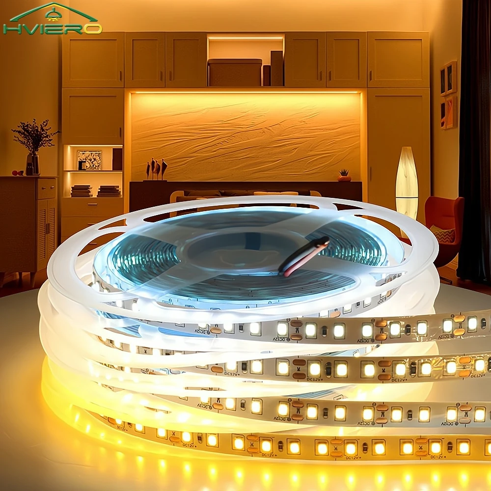 5m LED Strip 2835 DC 12V 120LED/M Home Lamp Bedroom Garden Night TV Holiday Flexible Light 4000K 6000K Naturally White Warm Led