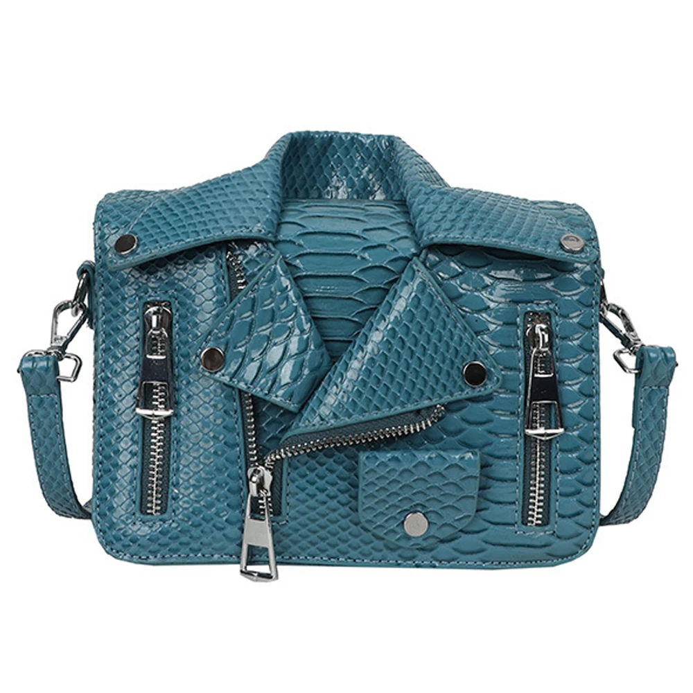 

2025 Fashion Popular Personality Ladies Crossbody Bags Korean Style Trend Cool Rivet Jacket Design Women Shoulder Messenger Bag