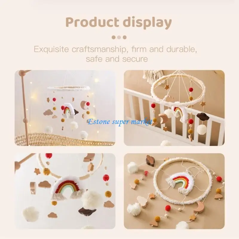 090B لعبة معلقة لديكورات سرير الرضع نشاط لطيف هدية استحمام لحديثي الولادة