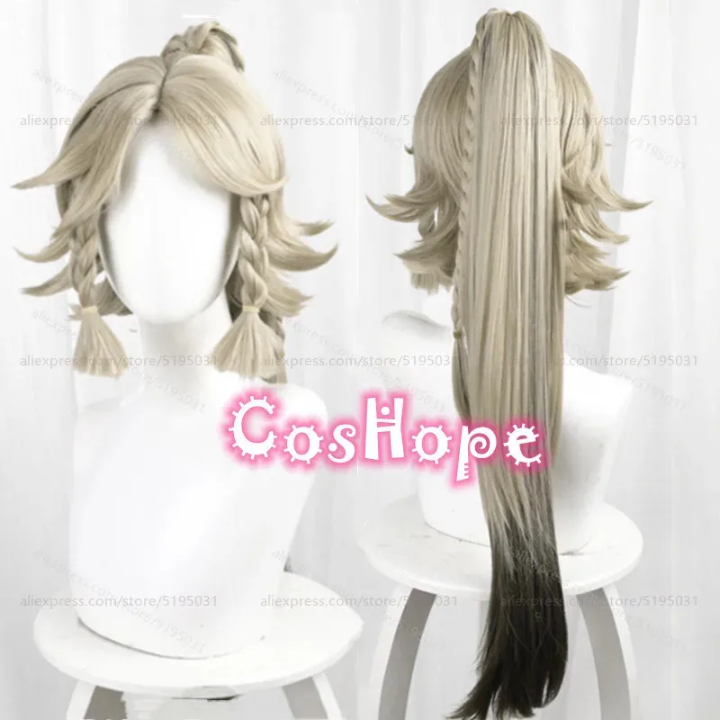 

Kachina Cosplay Wig with Ponytail 70cm Long Hair Grey-gold Wig Cosplay Anime Cosplay Heat Resistant Synthetic Wigs