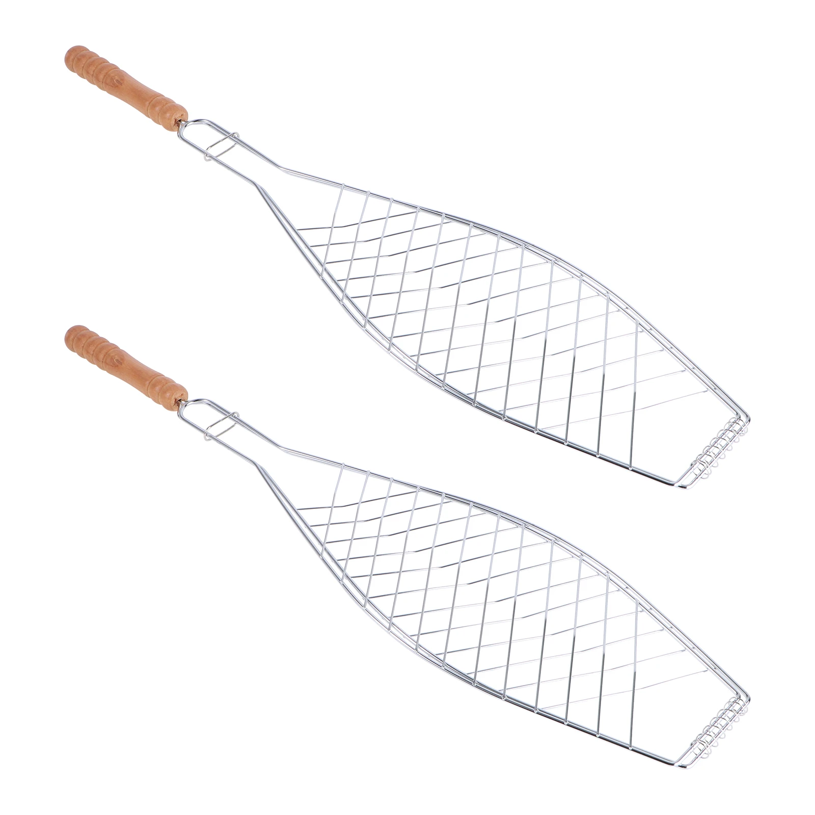 

2 Pcs Barbecue Tool BBQ Camping Accessories Grilled Wooden Outdoor Clip