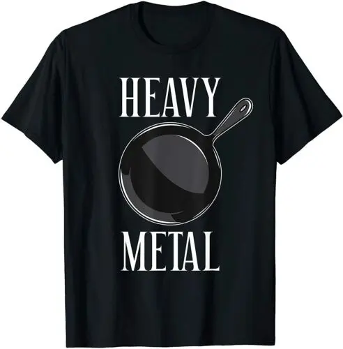 Heavy Metal Cast Iron Cookware Chef Funny Cooking T-Shirt