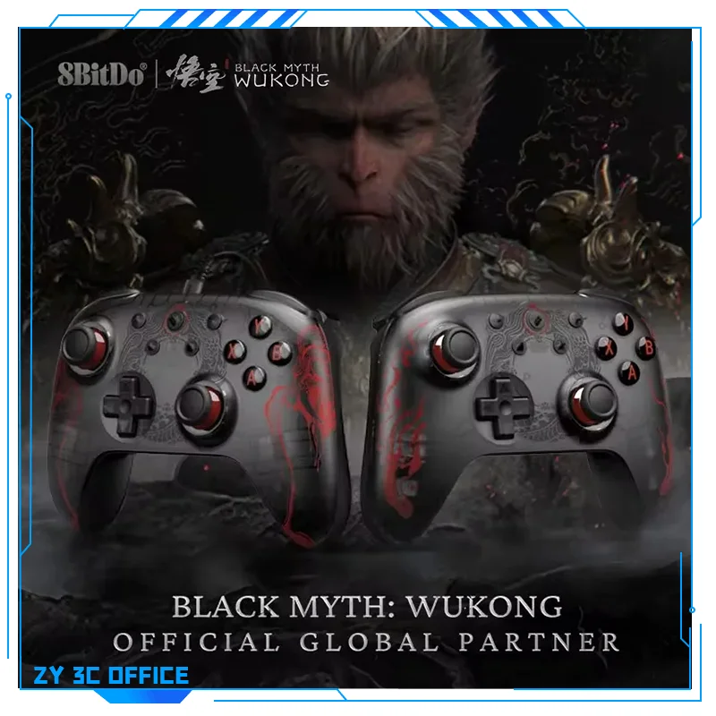 

2024 new 8Bitdo Ultimate Black Myth WukongWireless Gamepad Wired Game Controller With Hall Effect Joystick For 10/11 Android