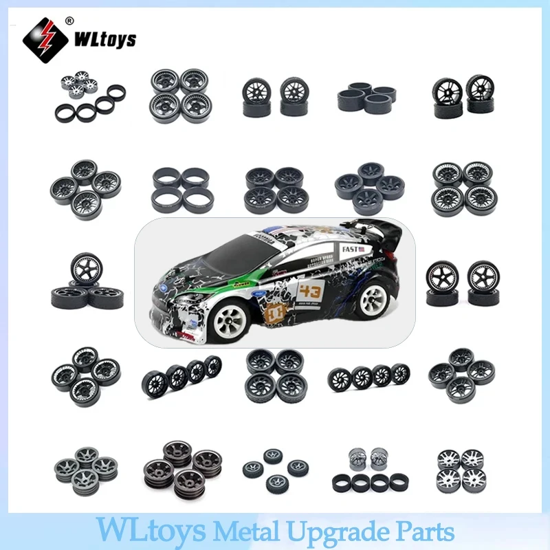 

Wltoys 1/28 RC автомобильный пульт дистанционного управления 284131 K969 K979 K989 P929 оригинальные детали для шин резиновые обновленные внедорожные шины автомобильные аксессуары