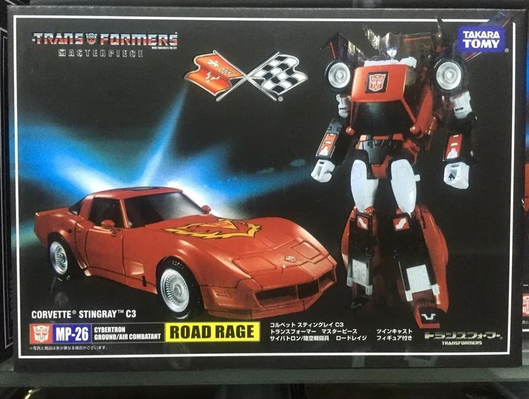 Op voorraad Takara Tomy Transformers MP-26 Red Tire Road Rage Robot Anime Action Model Speelgoed Cadeau