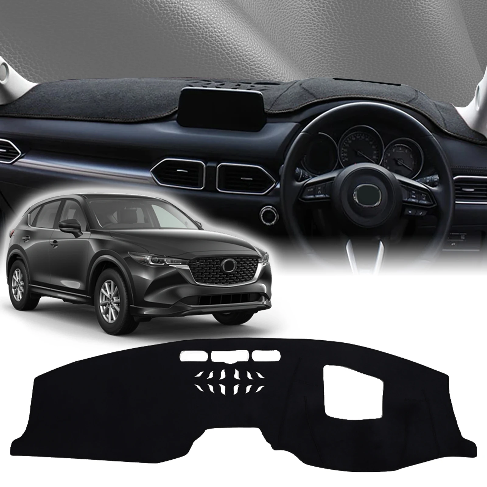 

fit for Mazda CX-5 CX5 CX 5 2025-2022 10.25 inch Car Accessories Dashmat Protective Carpet Dashboard Cover Pad DashMat Sunshade