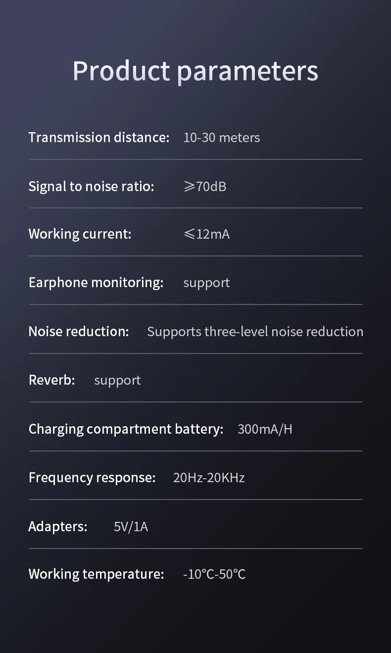 Basix 2.4G Kabelloses Lavaliermikrofon Plug & Play Chip mit Ladehülle für iPhone - Tragbares Lavaliermikrofon – Detail 14