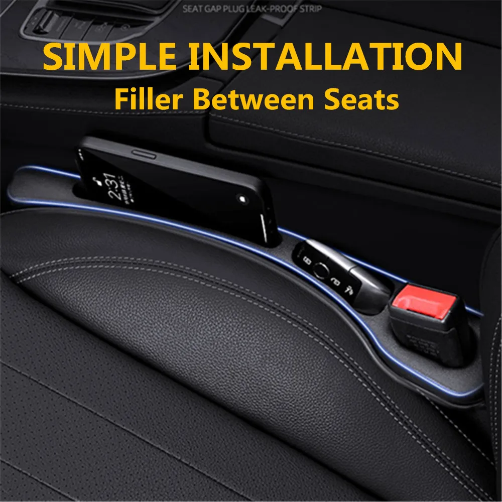 2PCS Car Seat Gap Filler Between Seats Decoration Interior Accessories For Mercedes Benz W205 W206 W211 W212 W213 W214 C E Class