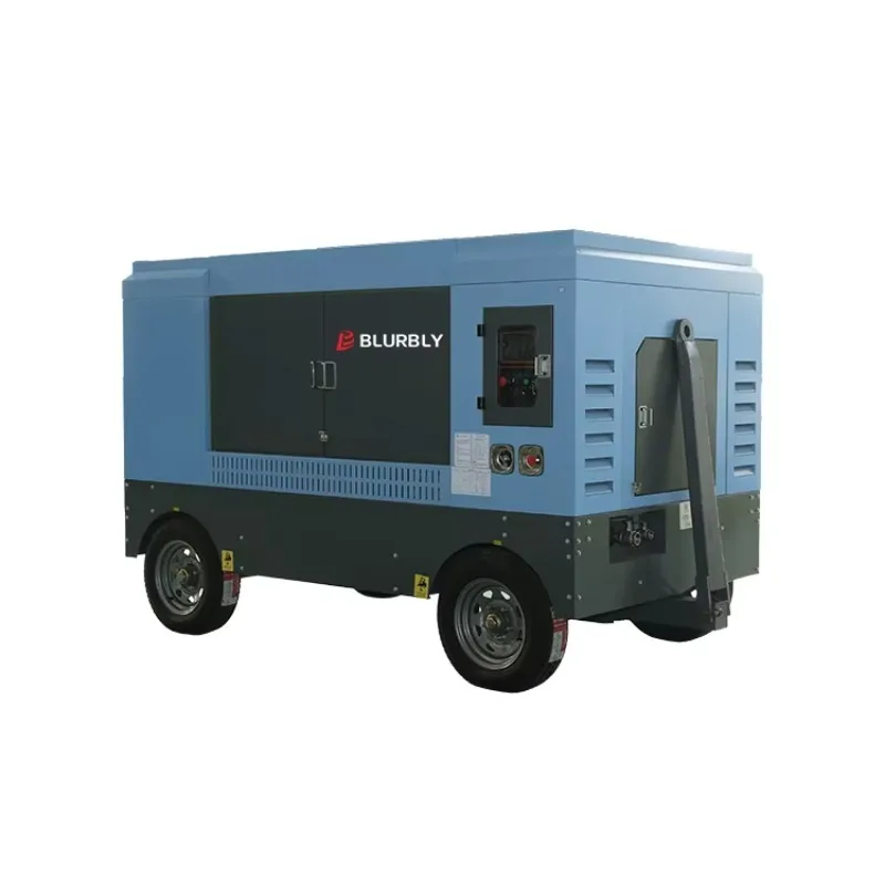 Great Working Imported Engine diesel 16 bar Machine Portable air Compressor for Water Well Drilling Rig