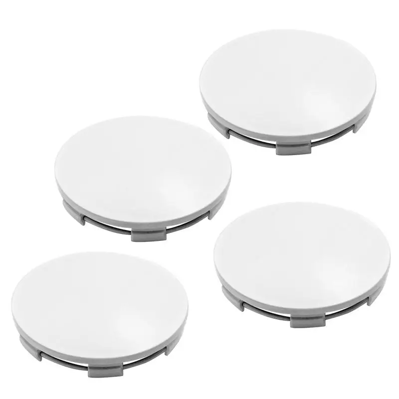 White 4pcs/Set Car 65mm Wheel Center Hub Cap Fit for TE37 17