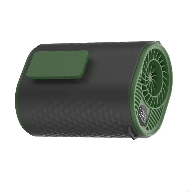 U1JE متعددة الوظائف مروحة تبريد يمكن ارتداؤها 5 سرعات الخصر جبل التبريد مروحة الخصر