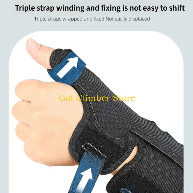 Q84C Thumb and Wrist Support Wrap, Breathable Wrist Stabilizer Brace with Aluminum Splint for Typing Workouts Active Routines
