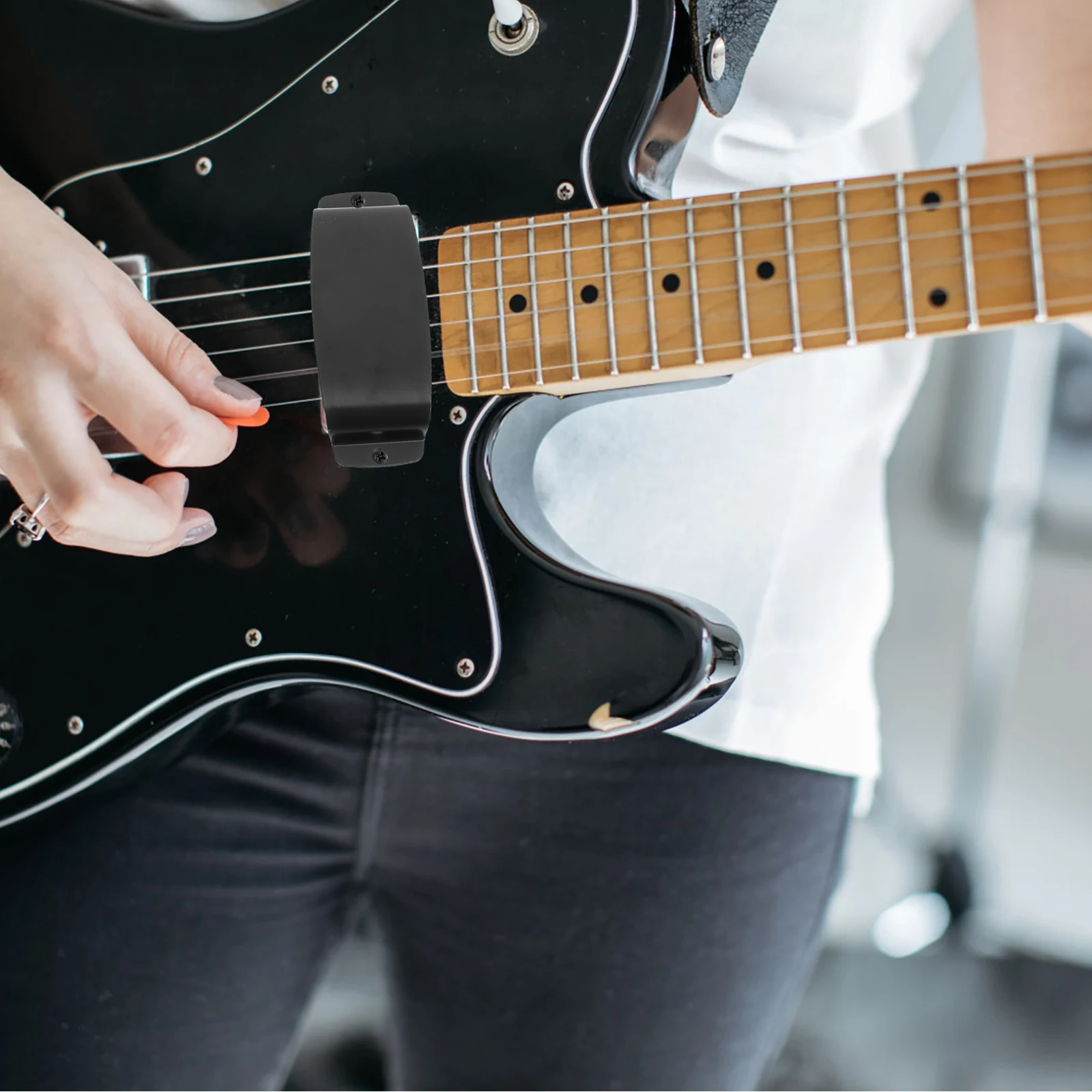 

Bass Pickup Protective Cover Zinc Alloy Durable Practical For Bass Instruments Lightweight Portable Storage Friendly Instrument