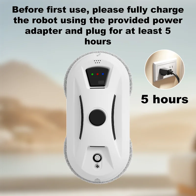 Robotic window cleaner/vacuum cleaner, intelligent household appliance, automatic cleaning device for glass windows