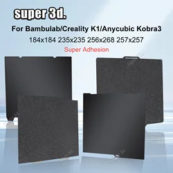 Bambulab PEI Sheet Steel 235x235 184/256/257 Upgrade Textured Sheet Smooth Build Plate Anycubic kobra 3 Combo Ender 3 V3 Se Bed