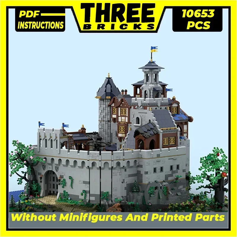 Moc Building Bricks Military Fortress Model Black Falcon Royal Castle Technology Blocks Gifts Christmas Toys DIY Sets Assembly