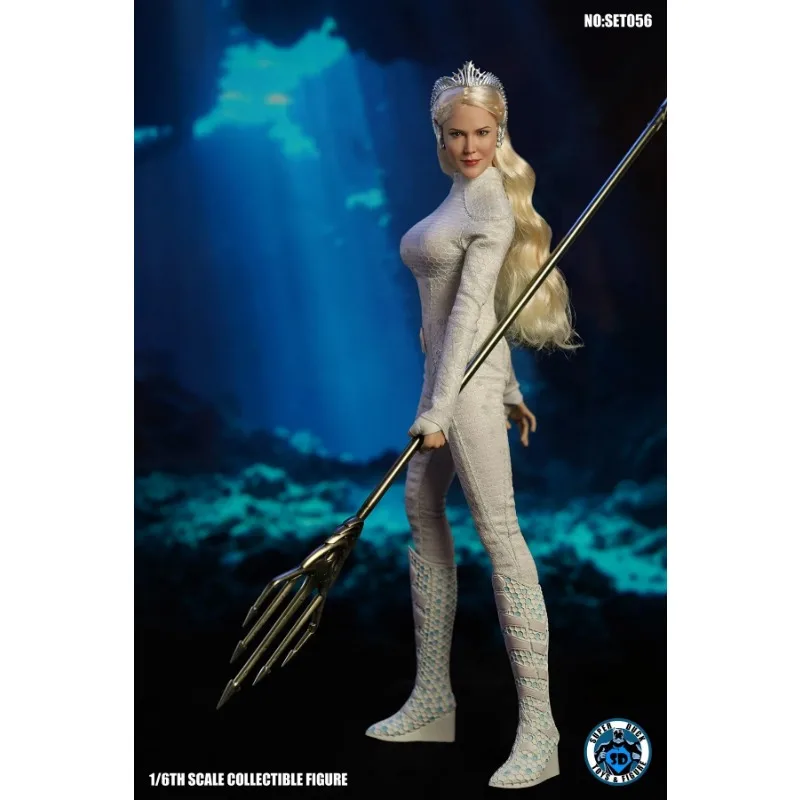 Original SUPER DUCK SET056 1/6 Soldier Queen of Atlantis Ocean Golden Hair Head Clothes Set Fit 12 pollici Action Figure Body